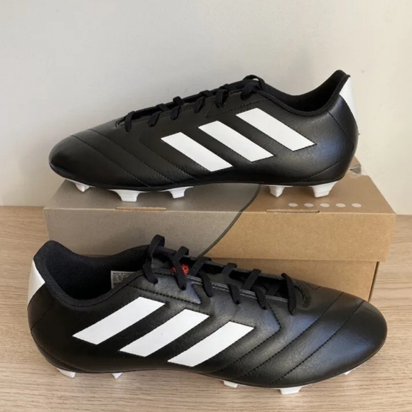 Adidas Goletto VII FG Low Mens Soccer Cleats Black White EE4485 NWT - Picture 3 of 4